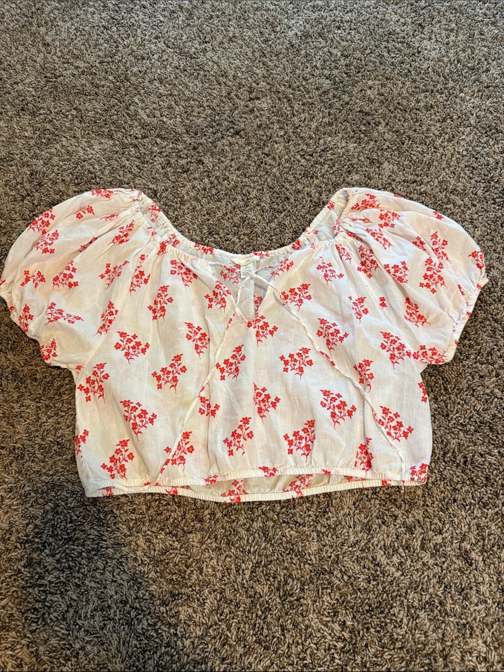 H&M linen blend top
